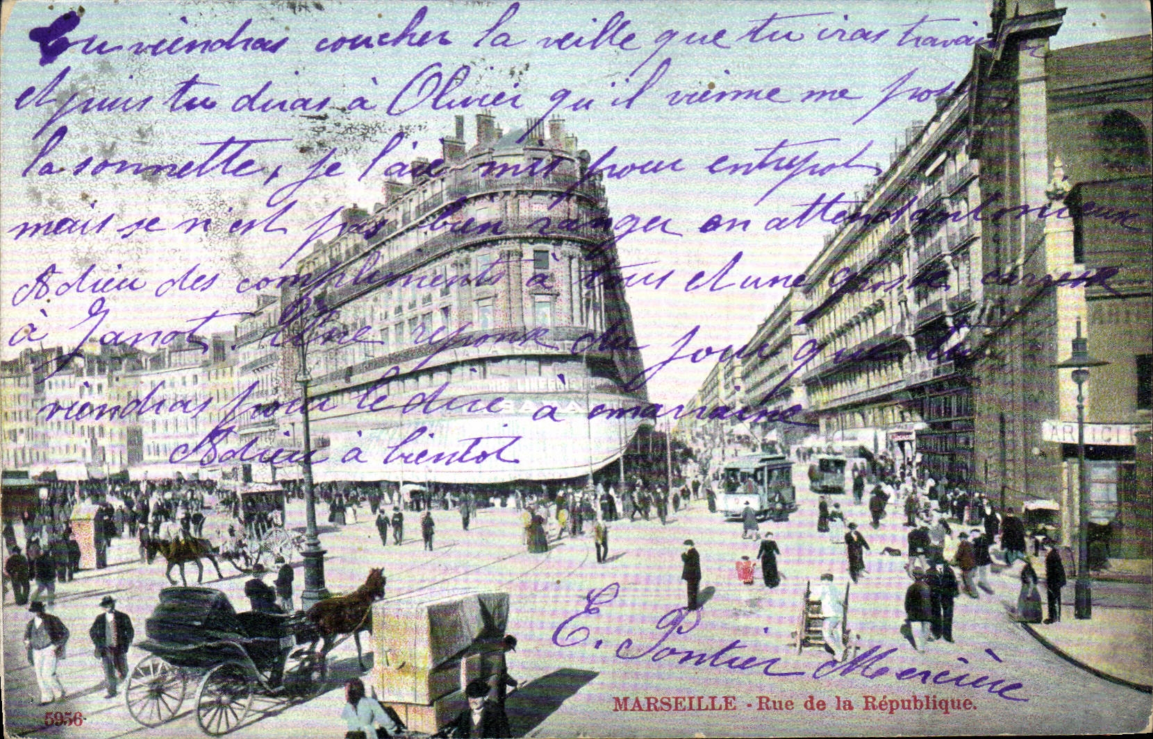 CPA Marseille Rue de la Republique 