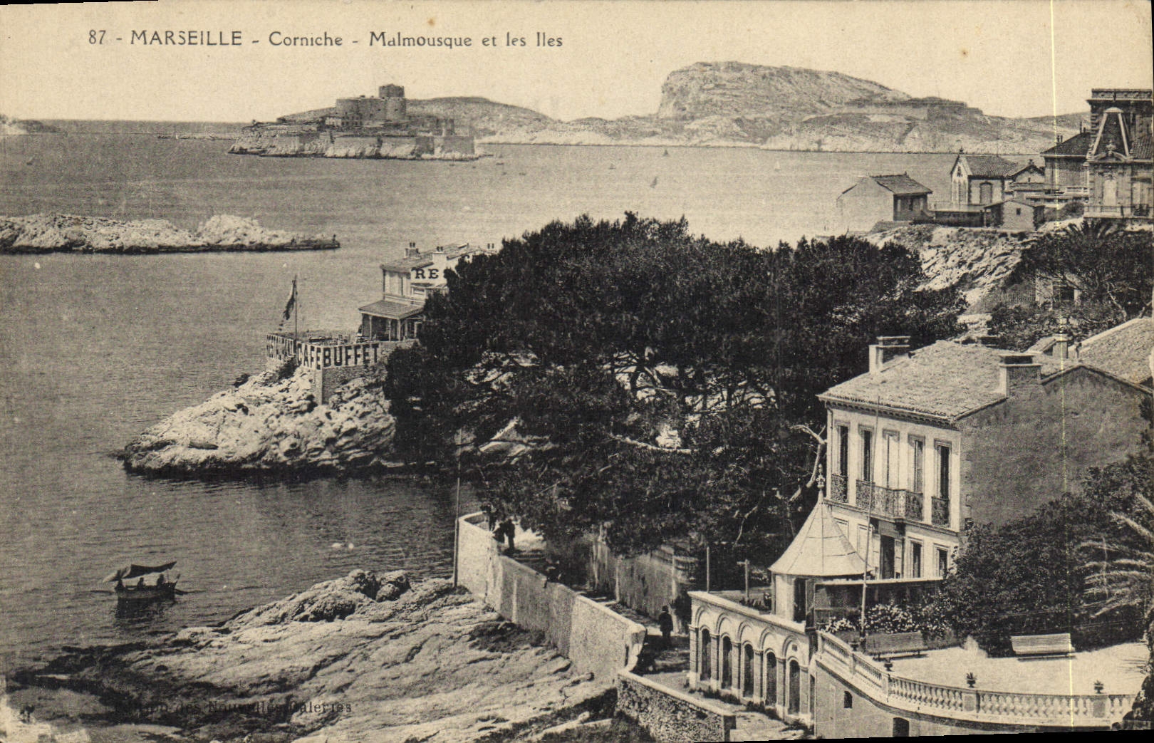 CPA Marseille Corniche Malmousque et les Iles 