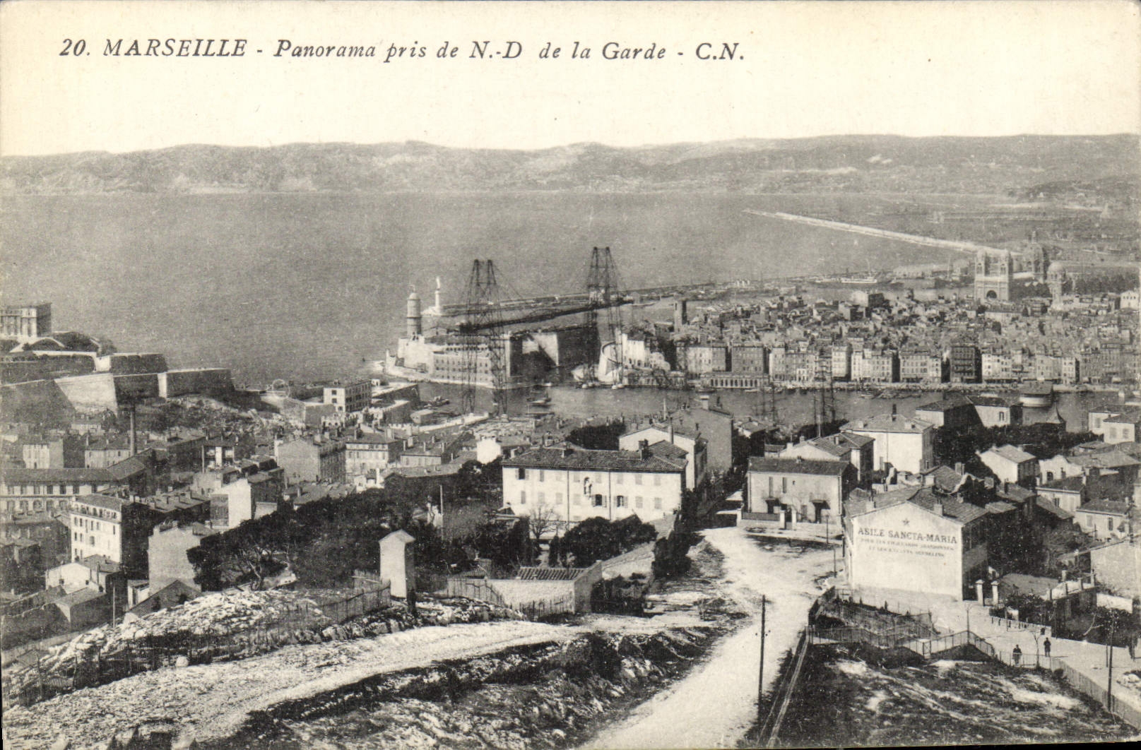 CPA Marseille Panorama pris de Notre Dame de la Garde 