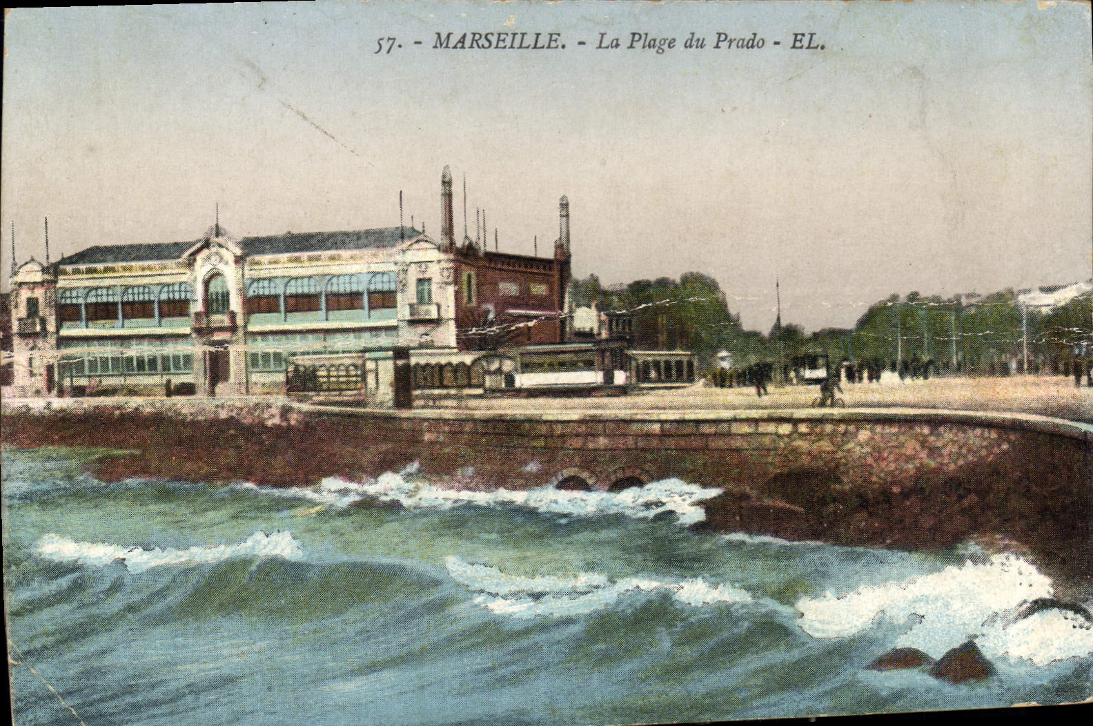 CPA Marseille La Plage du Prado 