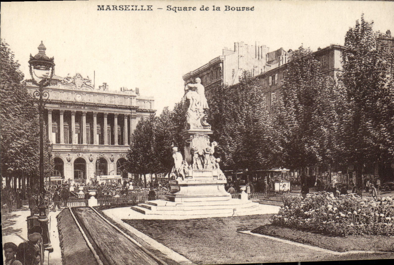 CPA Marseille Square de la Bourse 