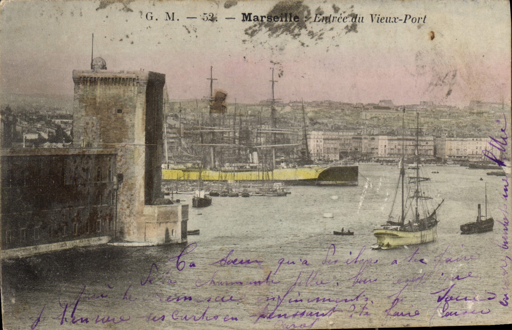 CPA Marseille Entree du Vieux Port 