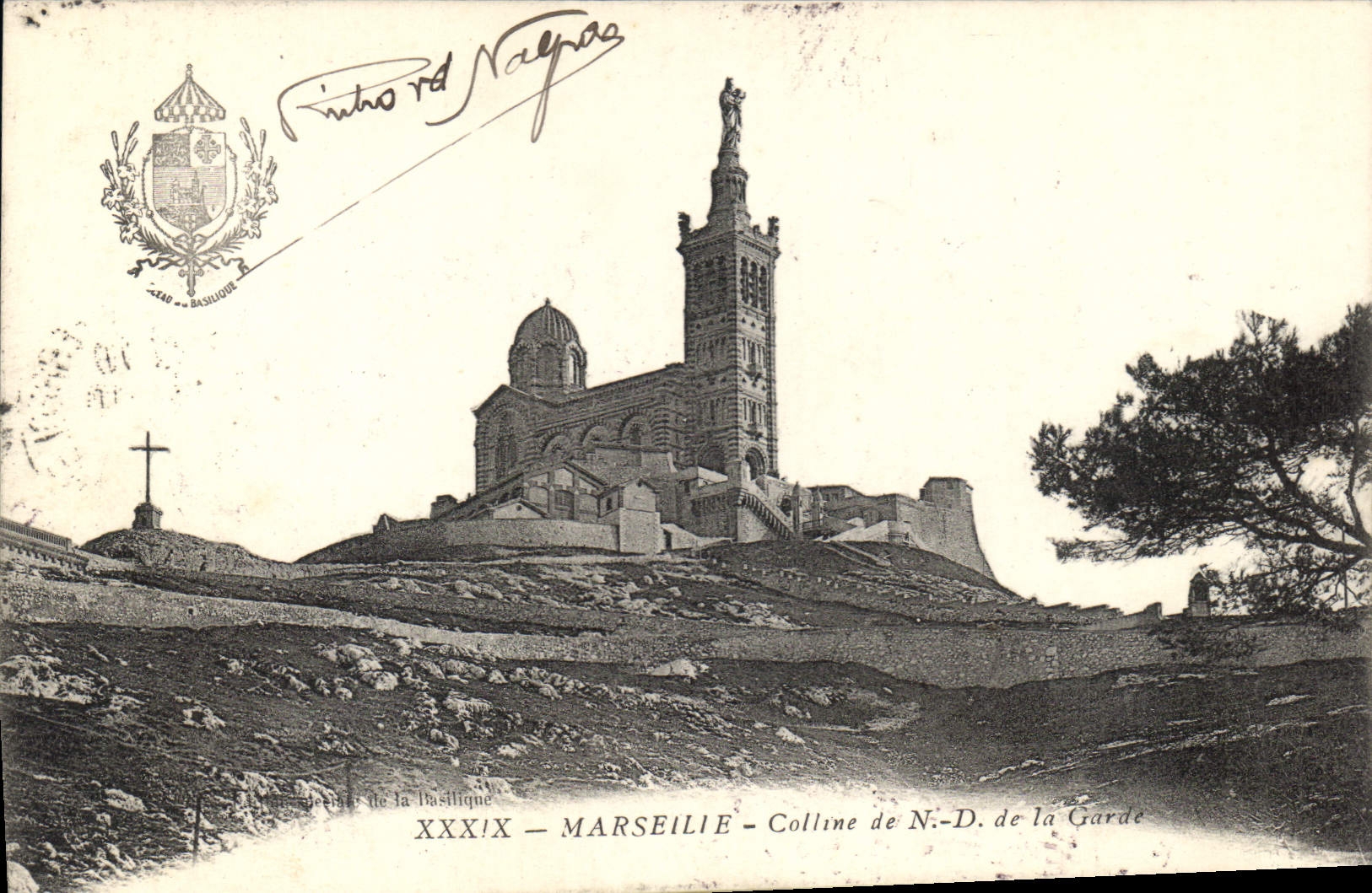 CPA Marseille Colline de Notre Dame de la Garde 