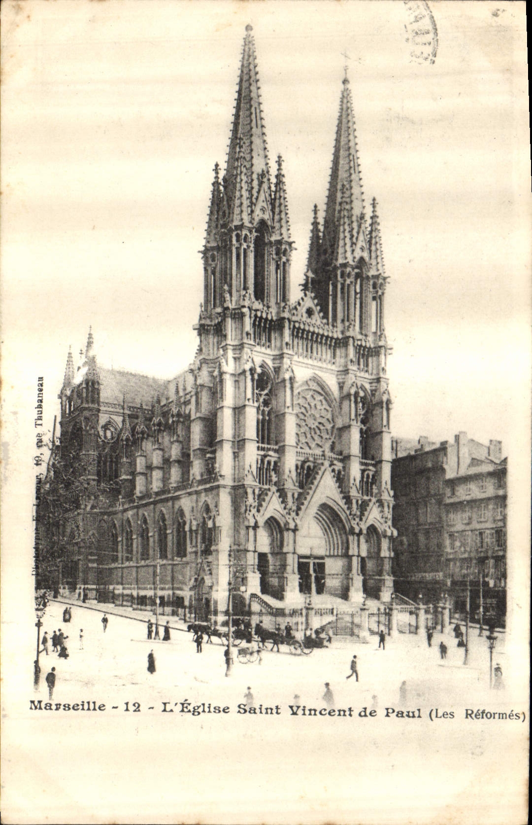 CPA Marseille L'Eglise Saint Vincent de Paul Les Reformes 