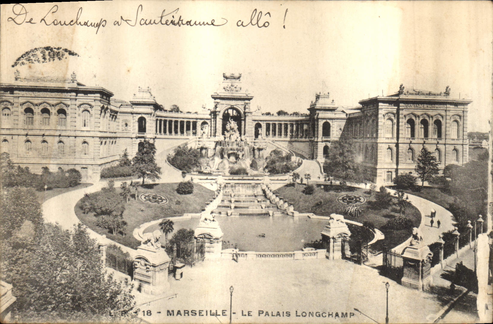 CPA Marseille Le Palais Longchamp 