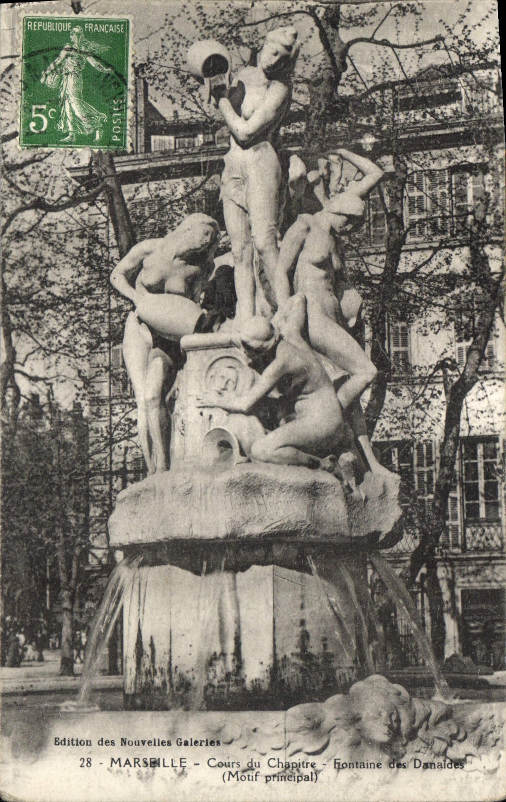 CPA Marseille Cours du Chapitre Fontaine des Danaides 