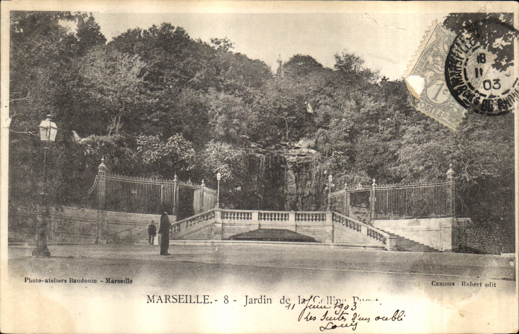 CPA Marseille Jardin de la colline Pugot