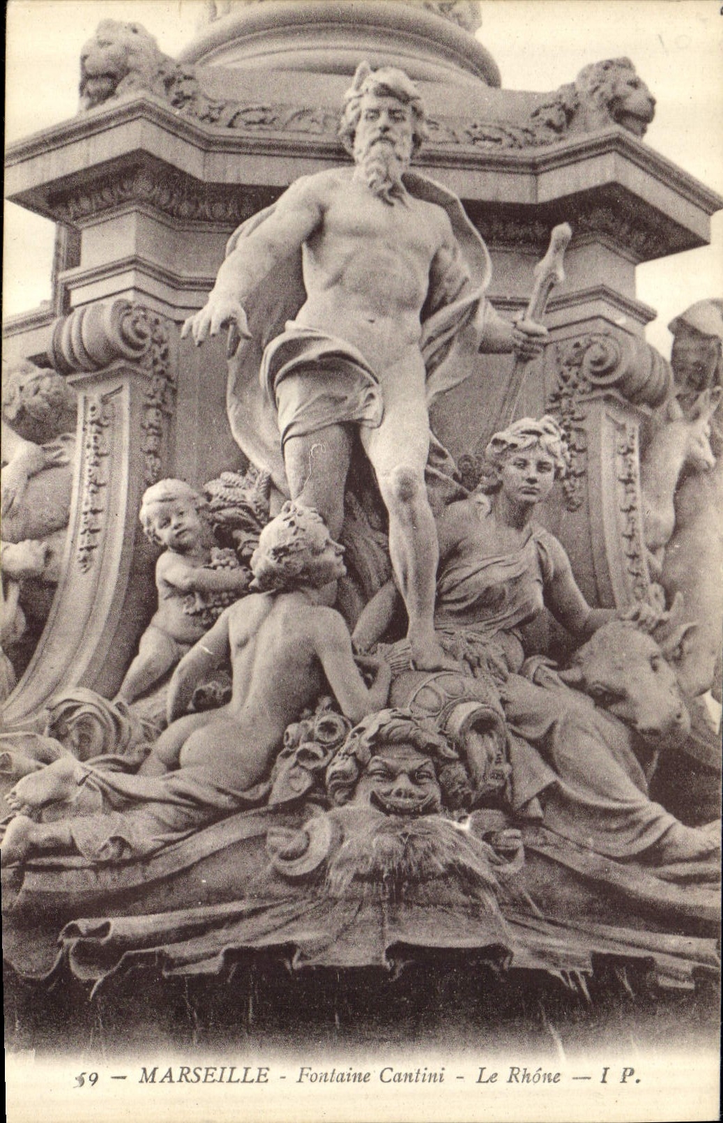 CPA Marseille Fontaine Cantini le Rhone 