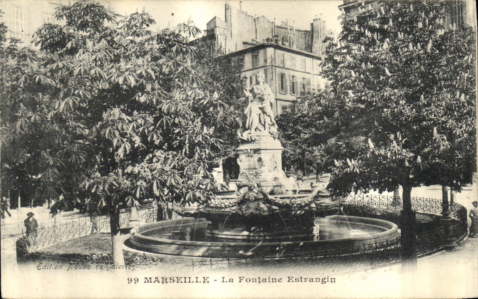 CPA Marseille La Fontaine Estrangin 