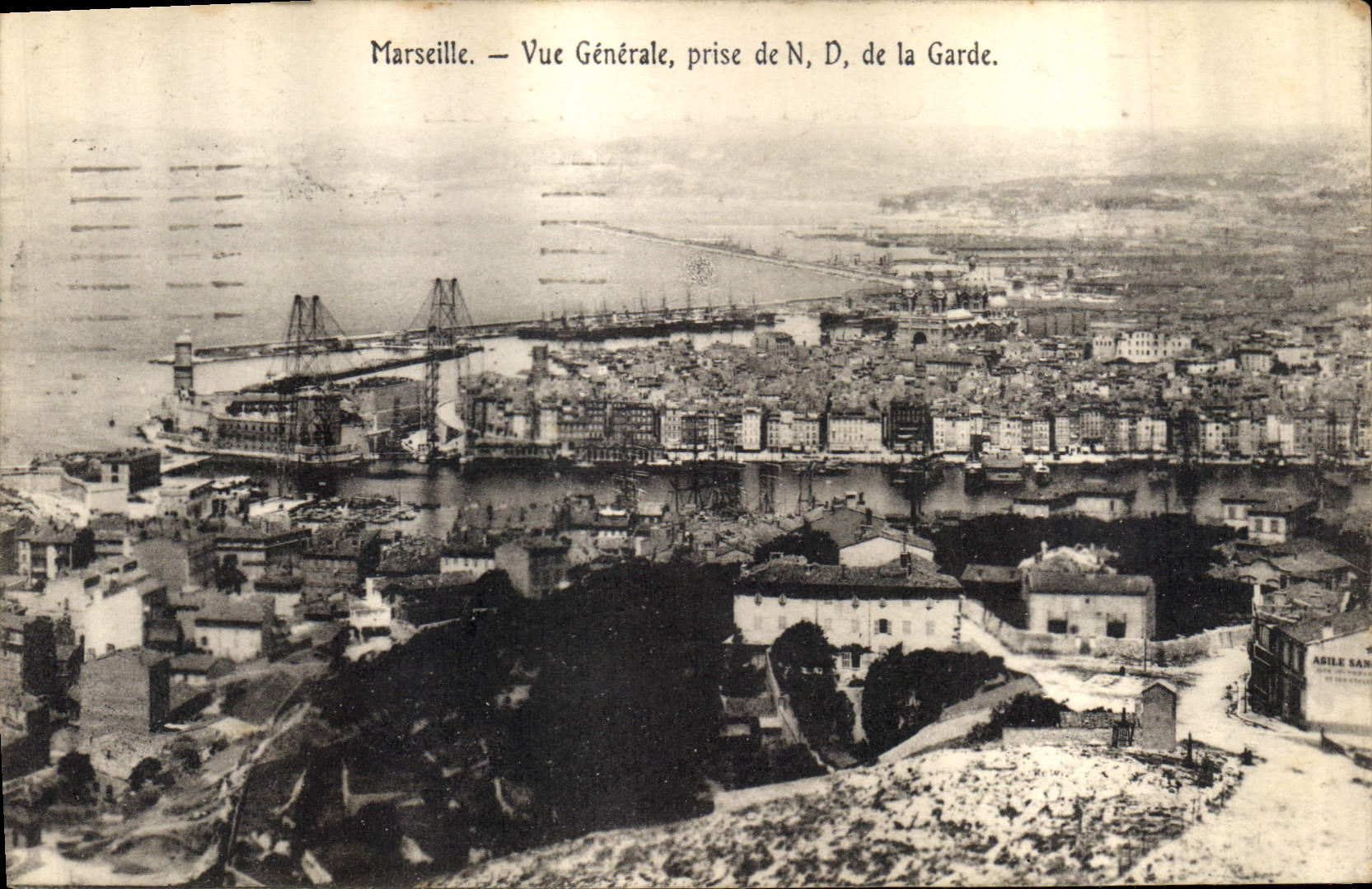 CPA Marseille Vue generale prise de Notre Dame de la Garde 
