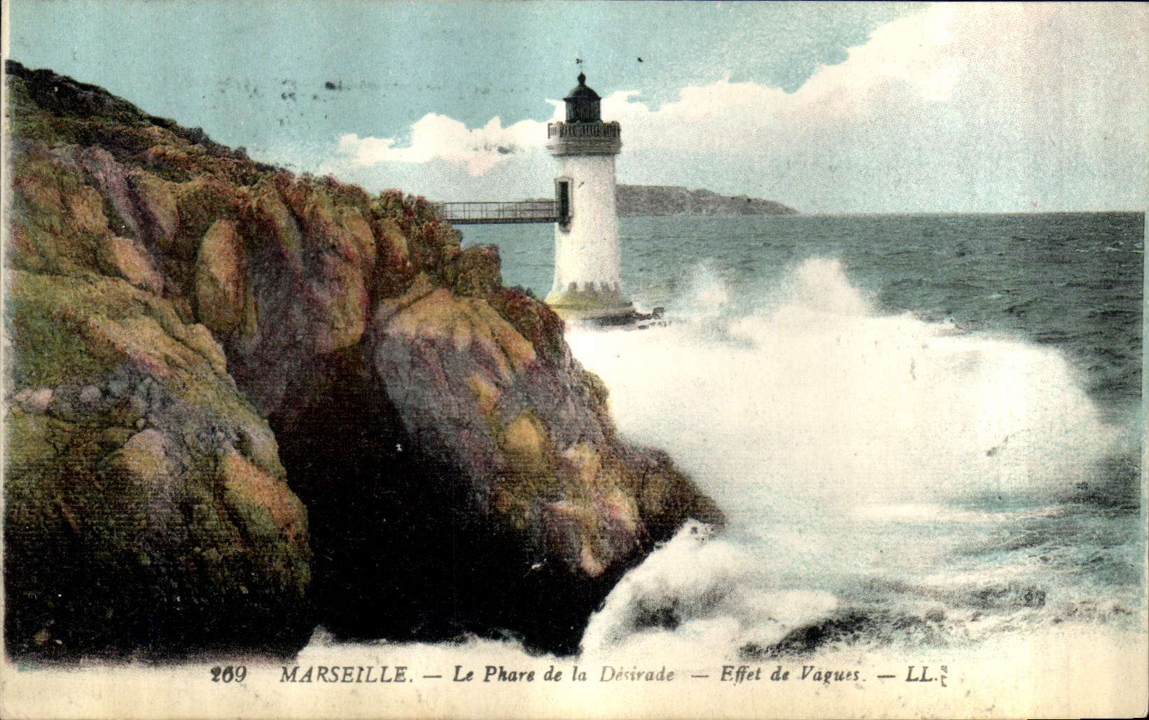 CPA Marseille Le Phare de la Desra de Effet de Vagues 