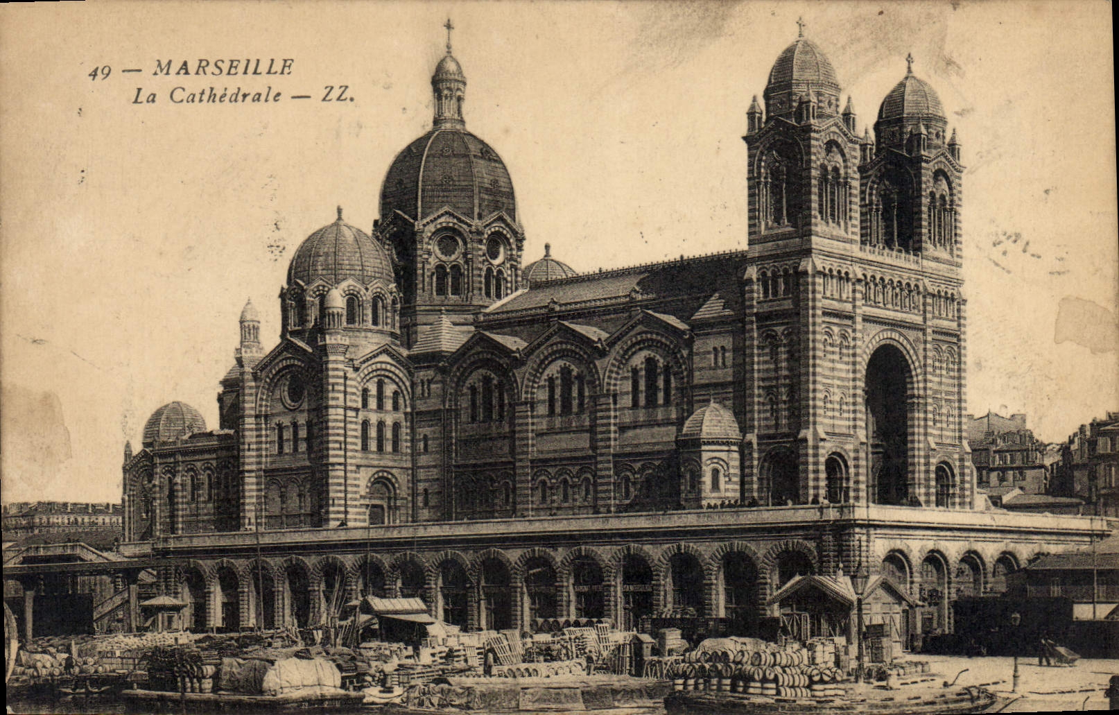 CPA Marseille La Cathedrale 