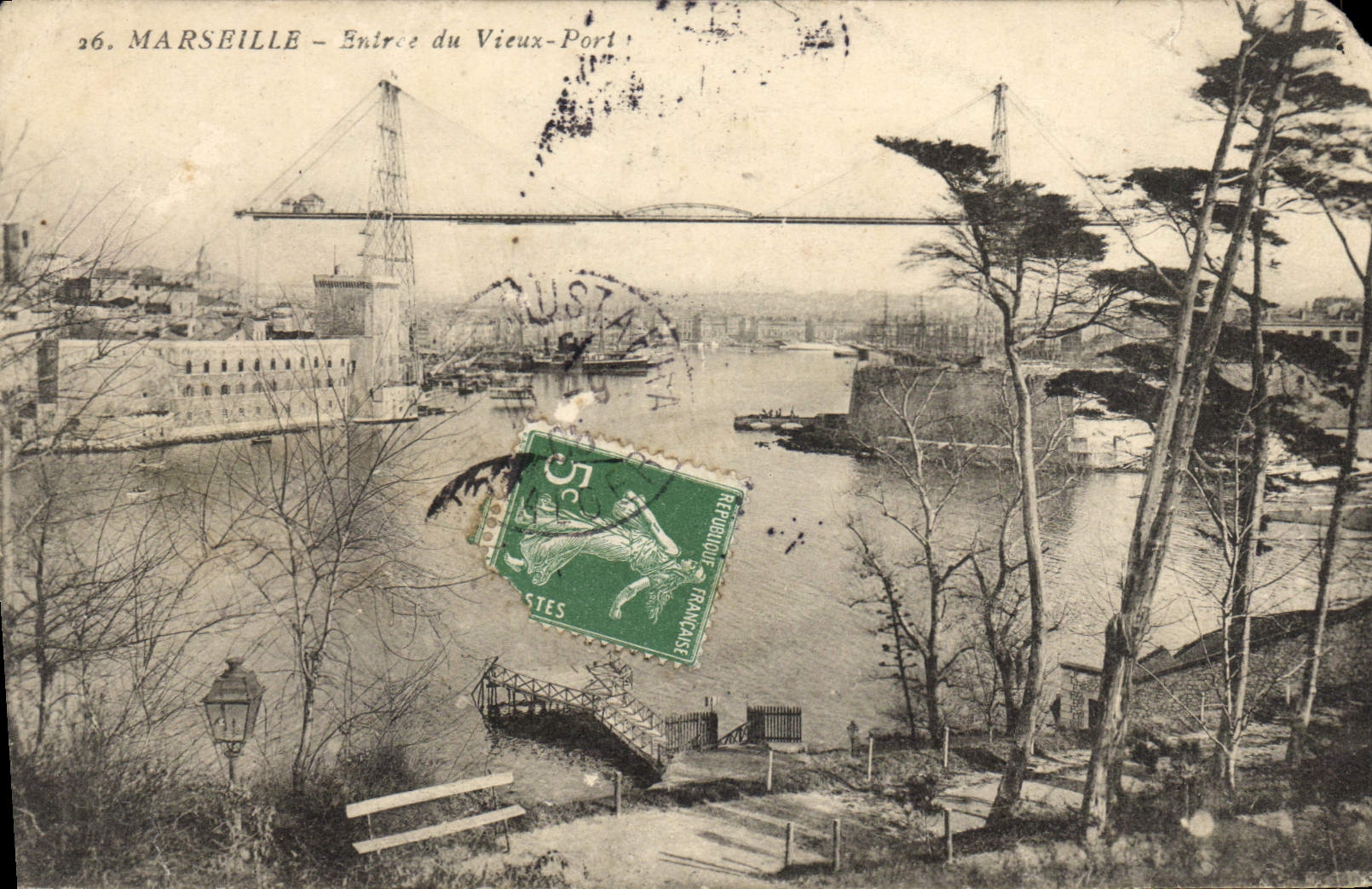 CPA Marseille Entree du Vieux Port