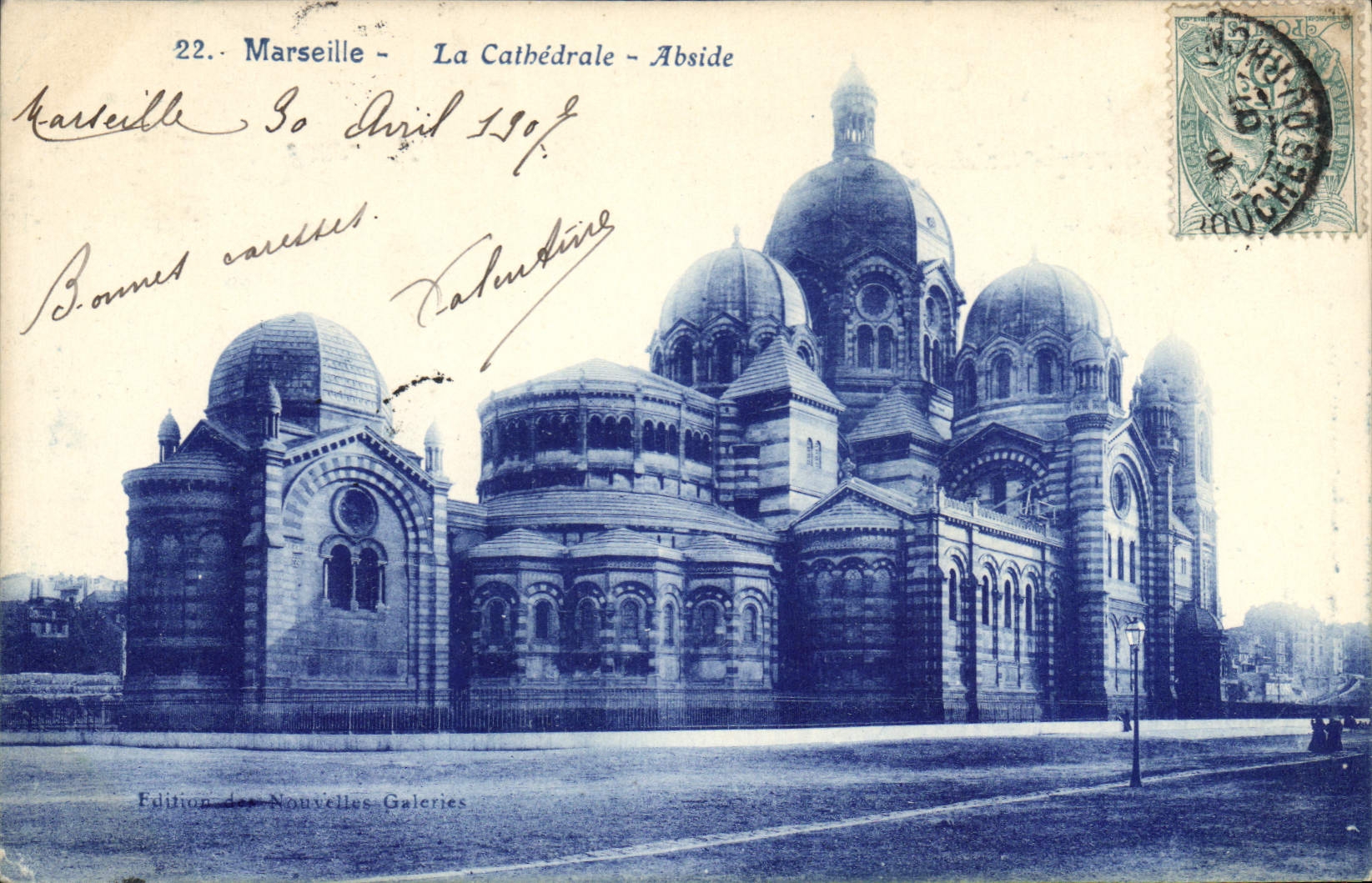 CPA Marseille La Cathedrale Abside 