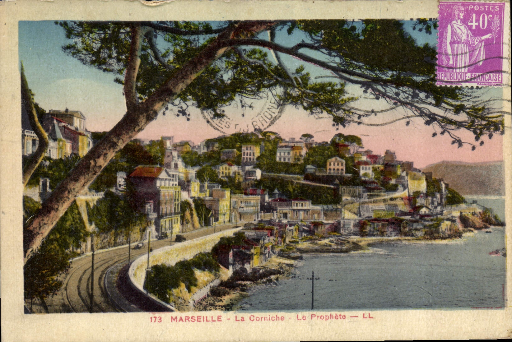 CPA Marseille La Corniche la Prophate 