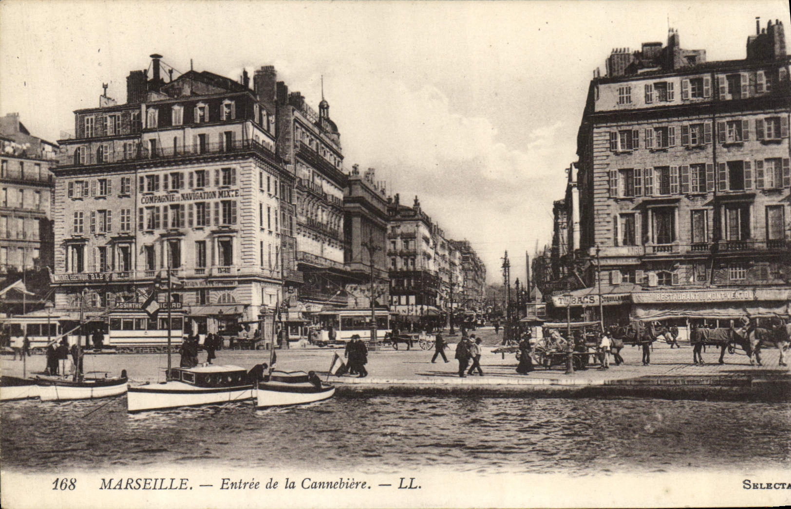 CPA Marseille Entree de la Cannebiere