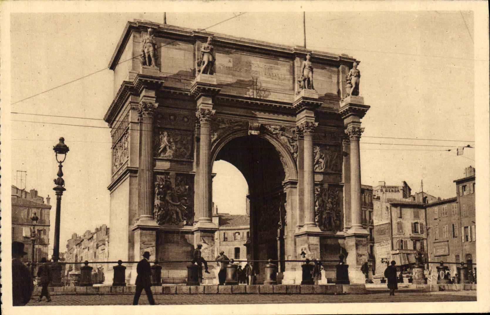 CPA Marseille Bouches du Rhone La Porte d'Aix