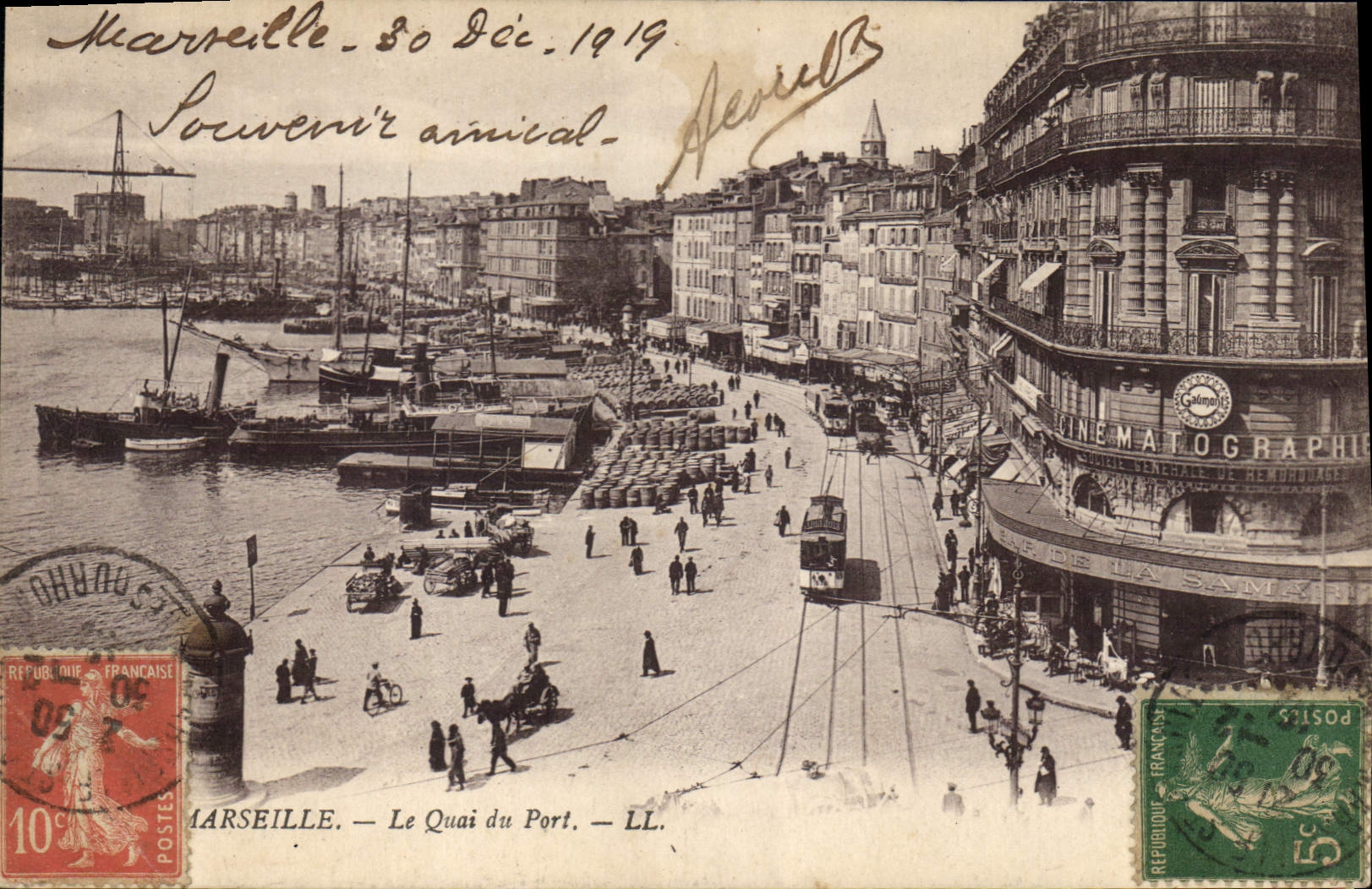 CPA Marseille Le Quai du Port