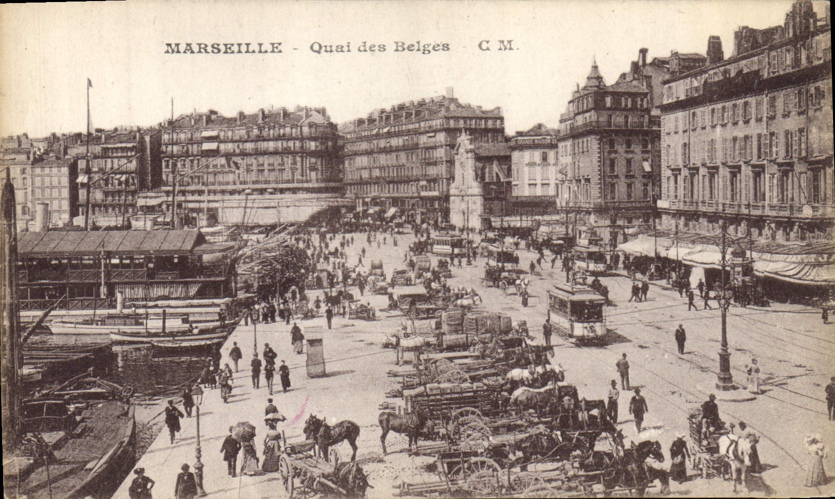 CPA Marseille Quai des Belges