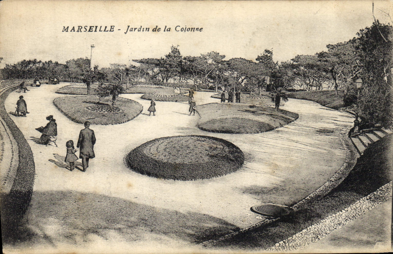 CPA Marseille Jardin de la Colline 