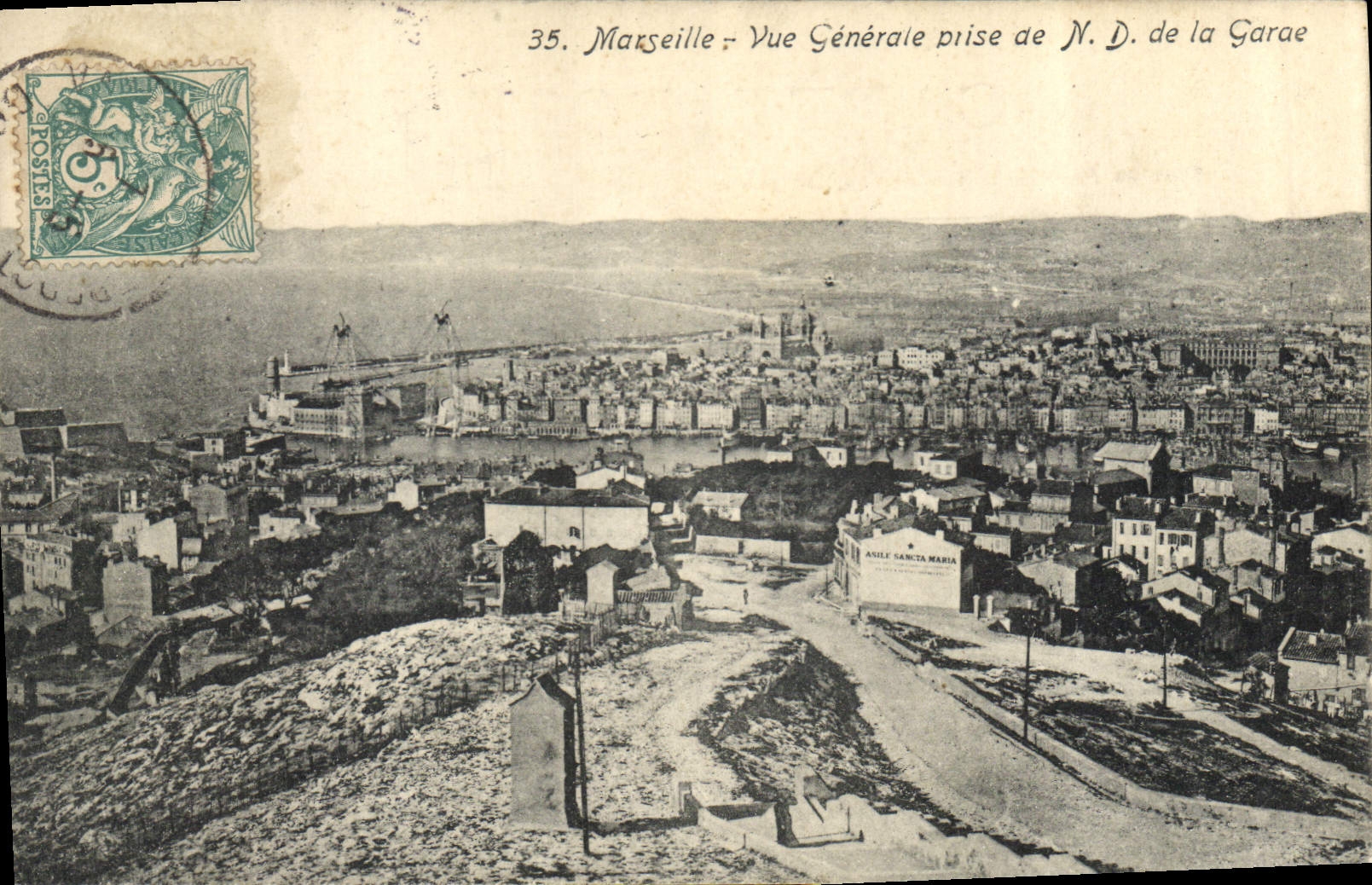 CPA Marseille Vue generale prise de Notre Dame de la Garde 