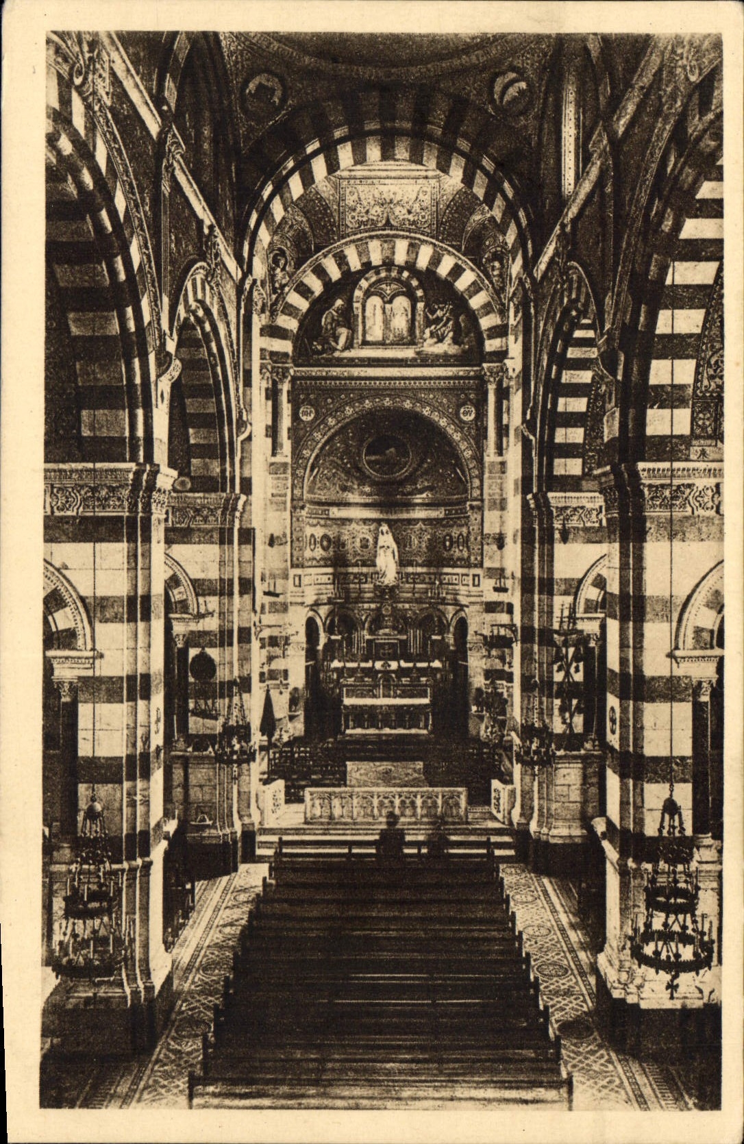 CPA Marseille Notre Dame de la Garde Interieur de la Basilique 