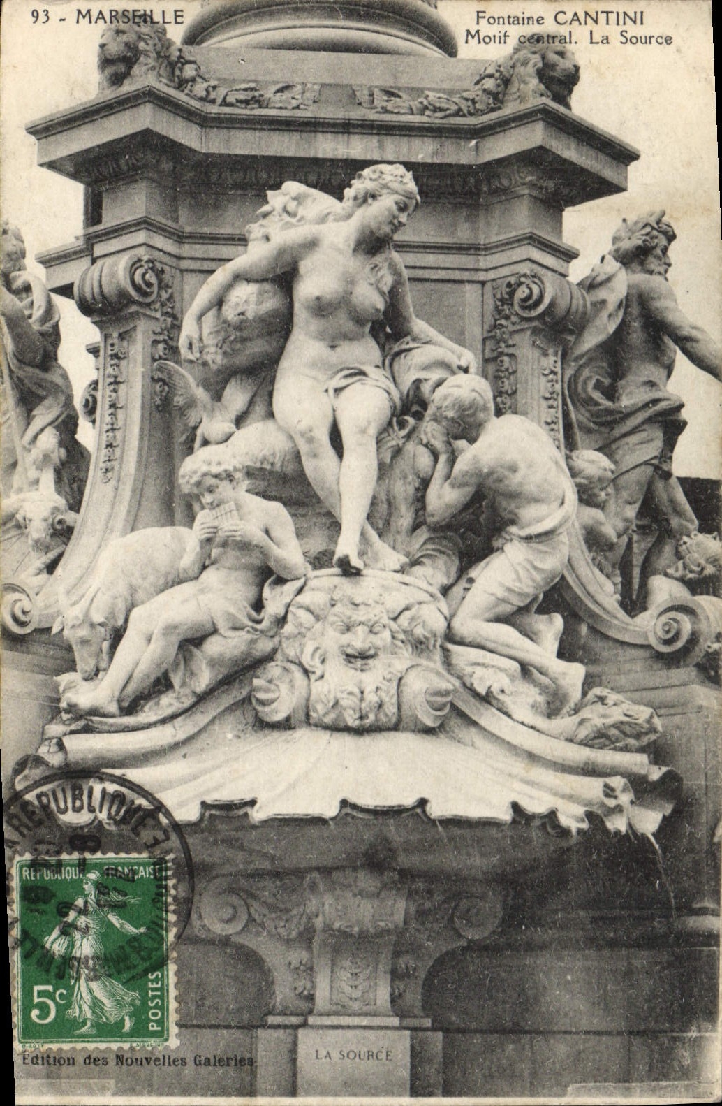 CPA Marseille Fontaine Cantini La Source 