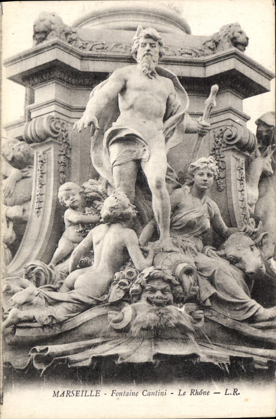 CPA Marseille Fontaine Cantini Le Rhone 