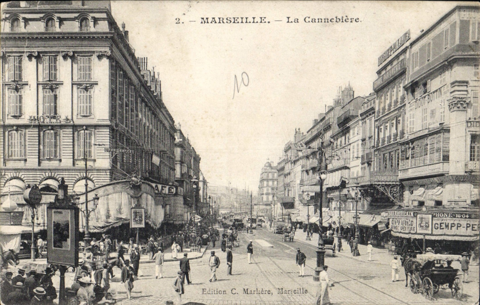 CPA Marseille La Cannebiere