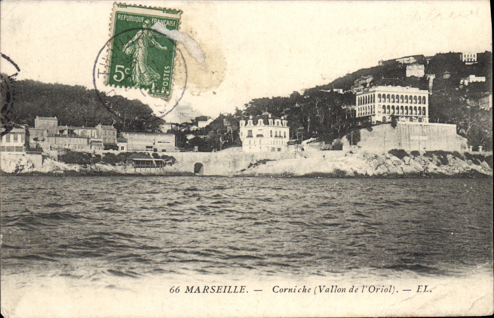 CPA Marseille Corniche Vallon de l'Oriol 