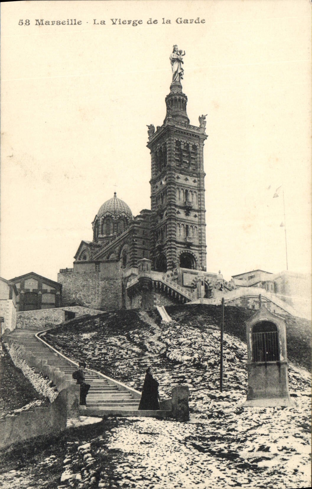 CPA Marseille La Vierge de la Garde 