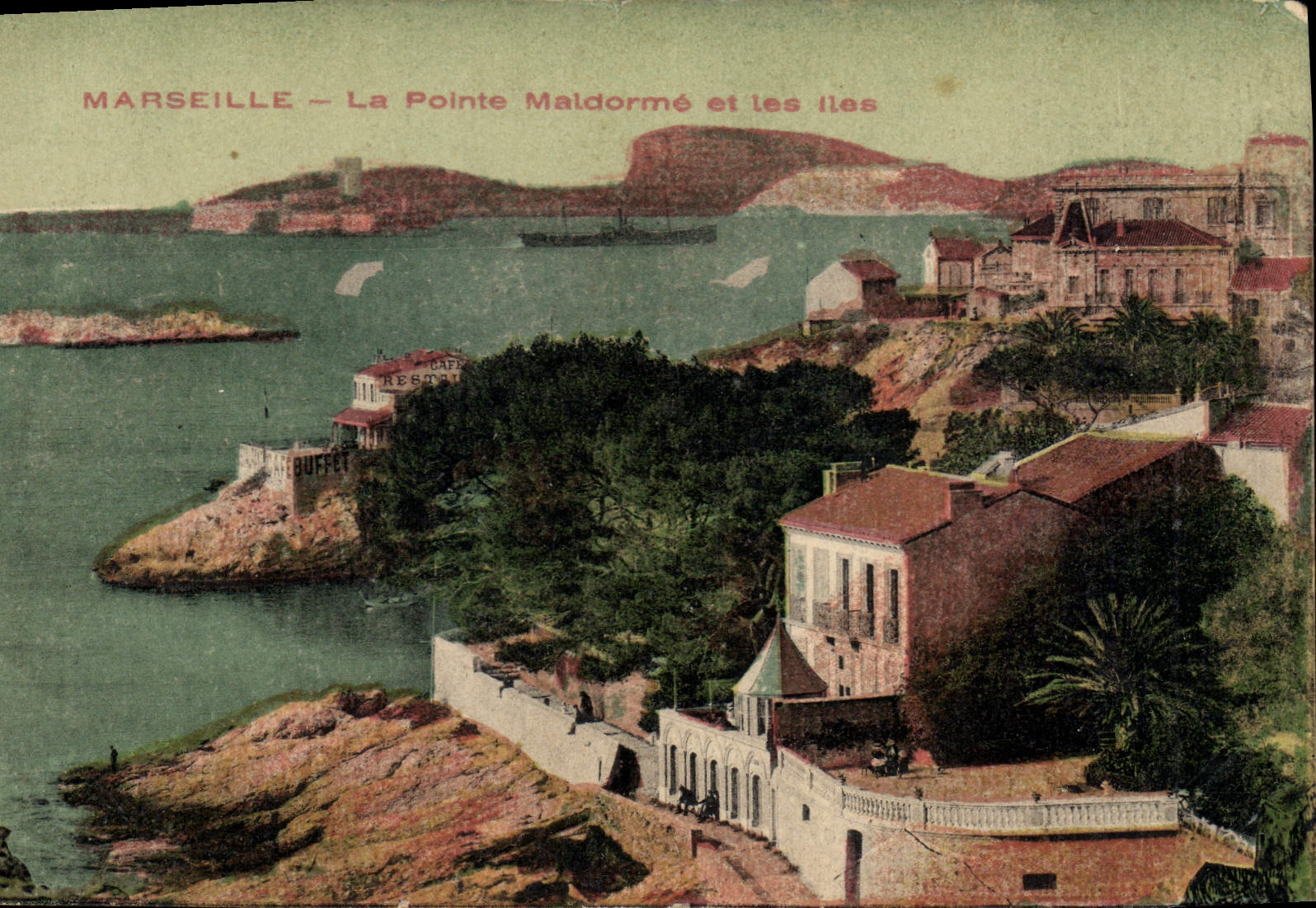 CPA Marseille La Pointe Maldorme et les Iles 