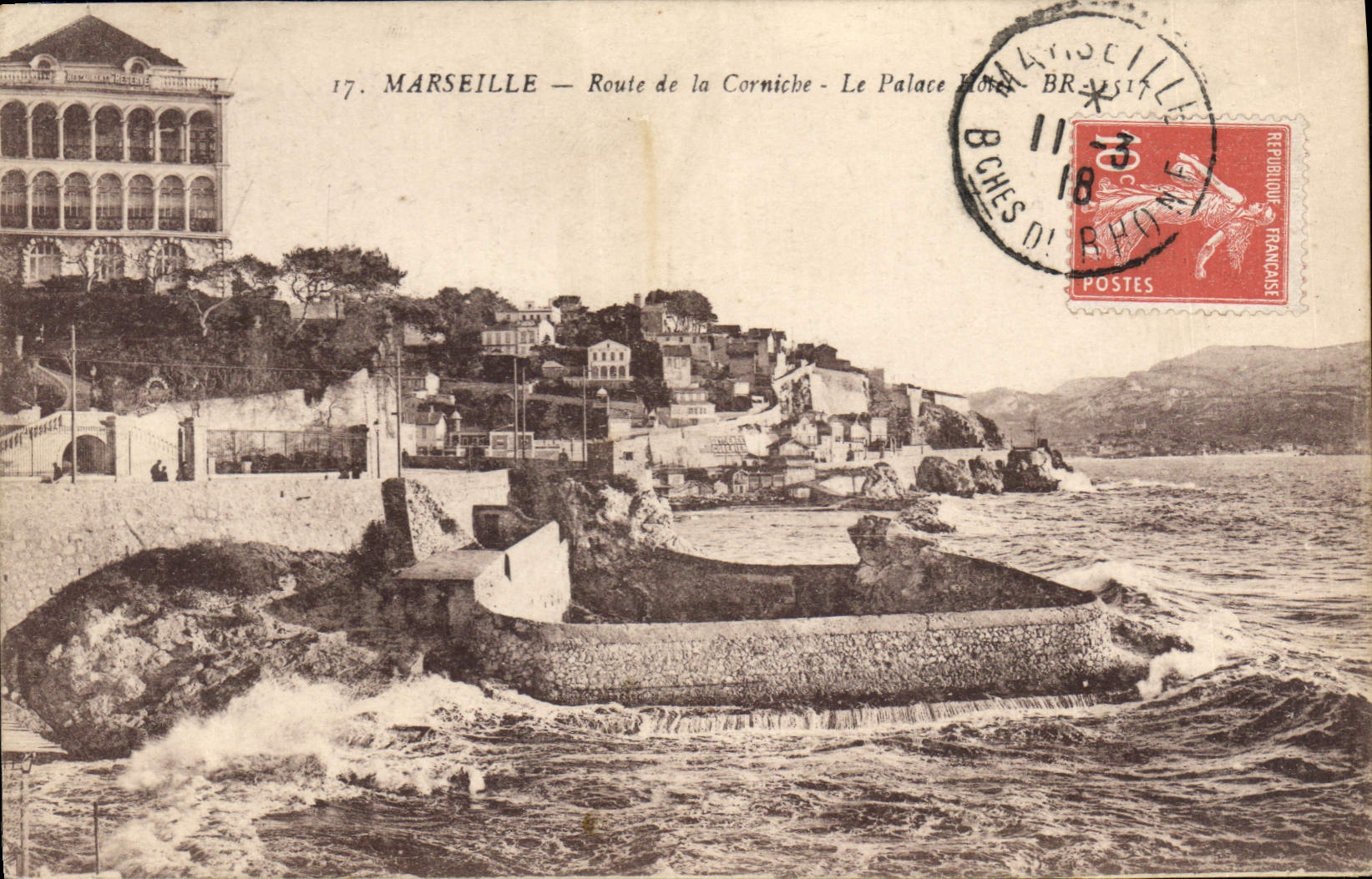 CPA Marseille Route de la Corniche 