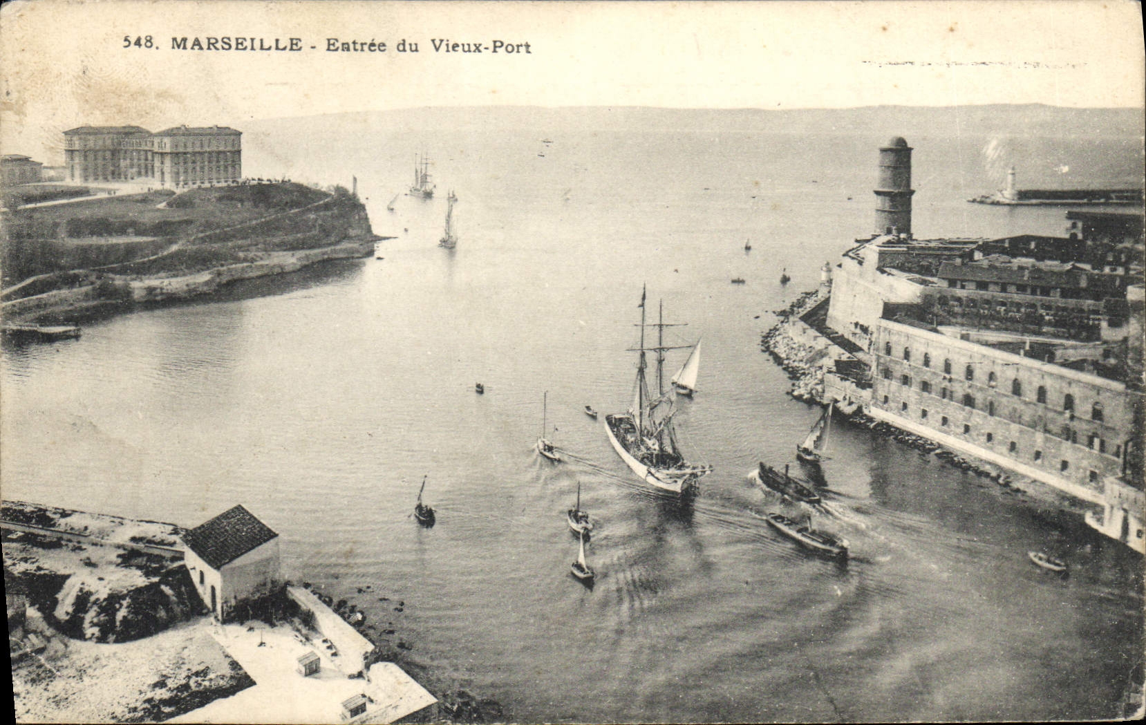 CPA Marseille Entree du Vieux Port
