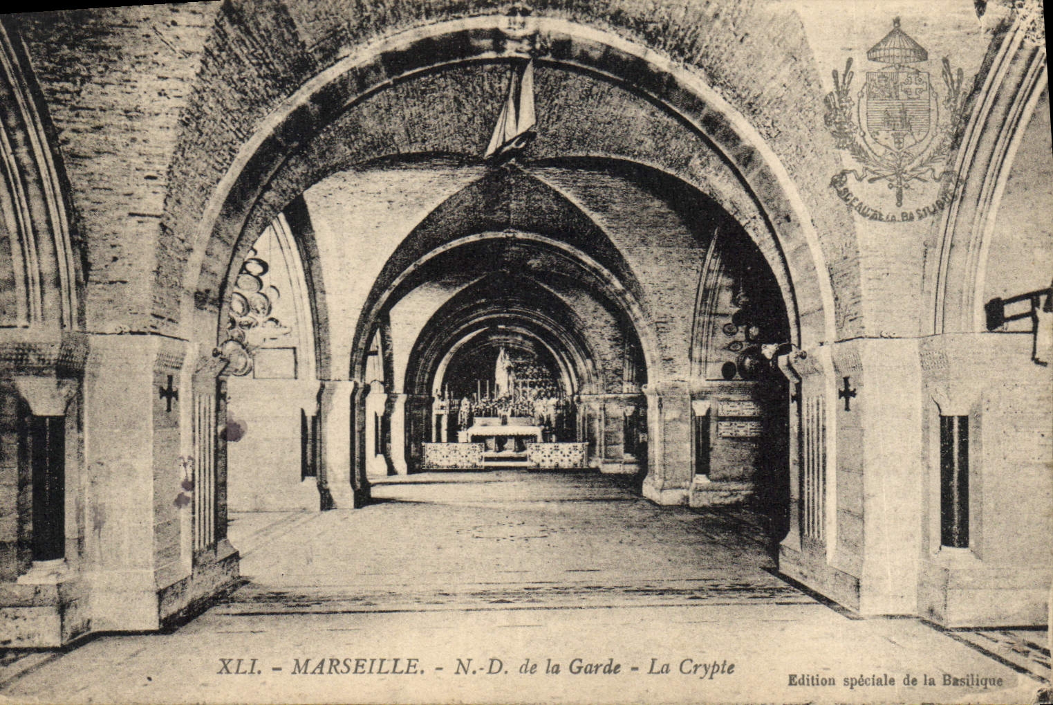 CPA Marseille Notre Dame de la Garde La Crypte 