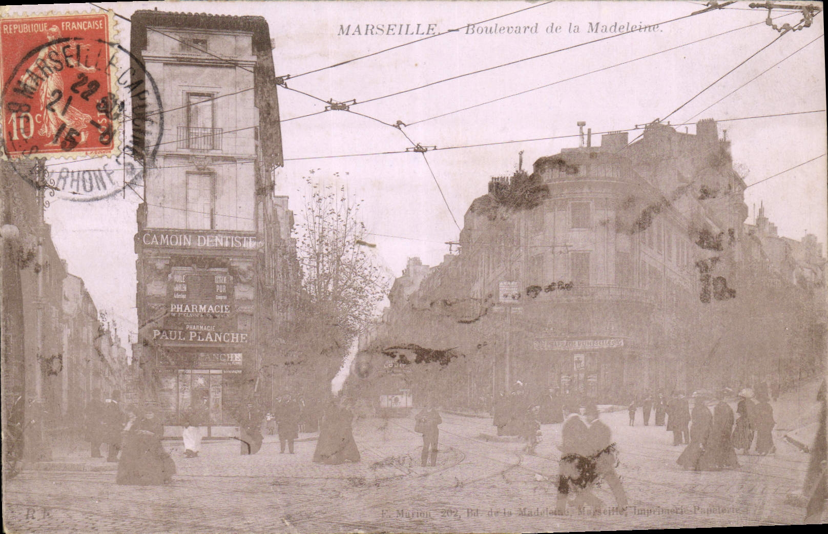 CPA Marseille Boulevard de la Madeleine 