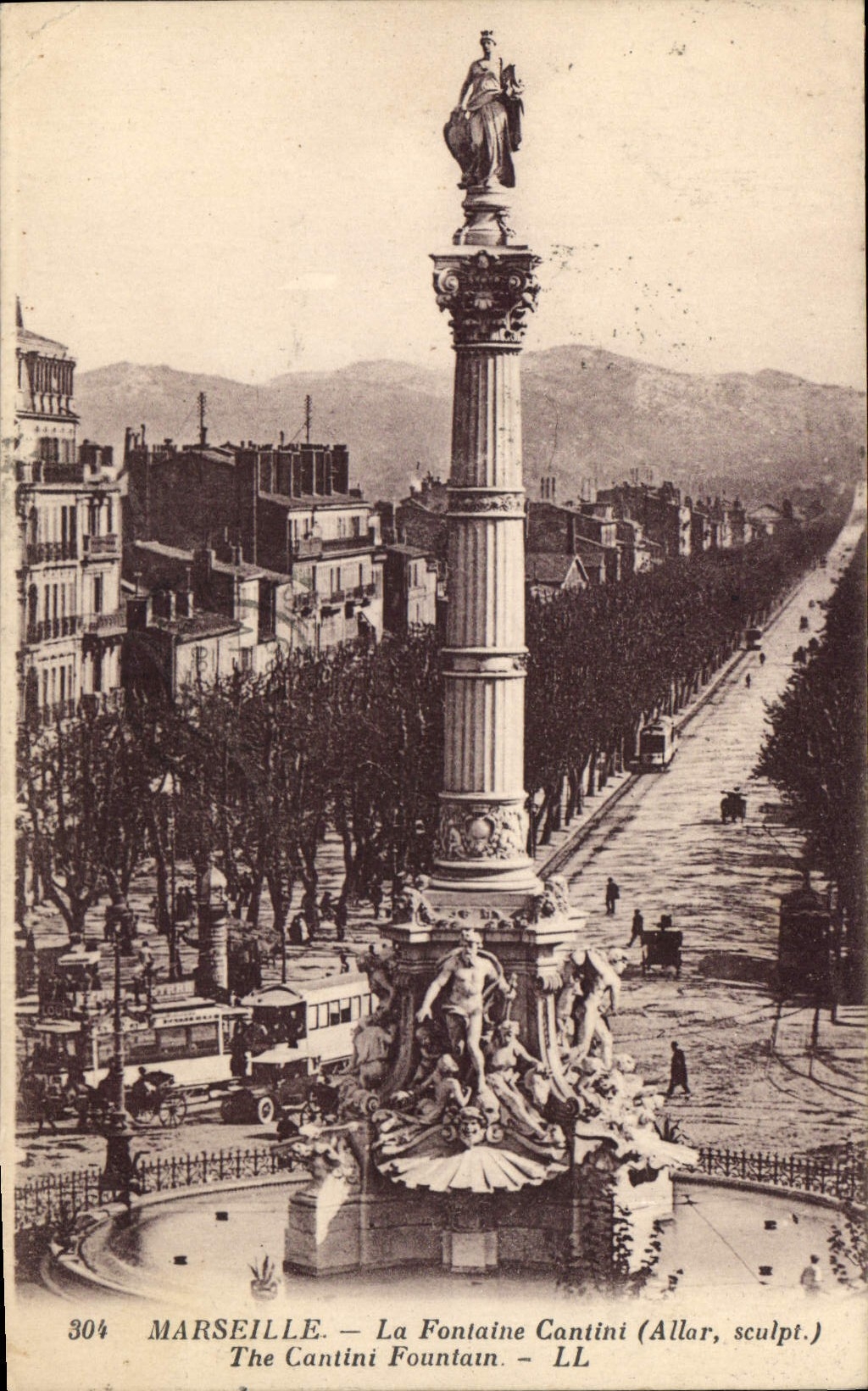 CPA Marseille La Fontaine Cantini 