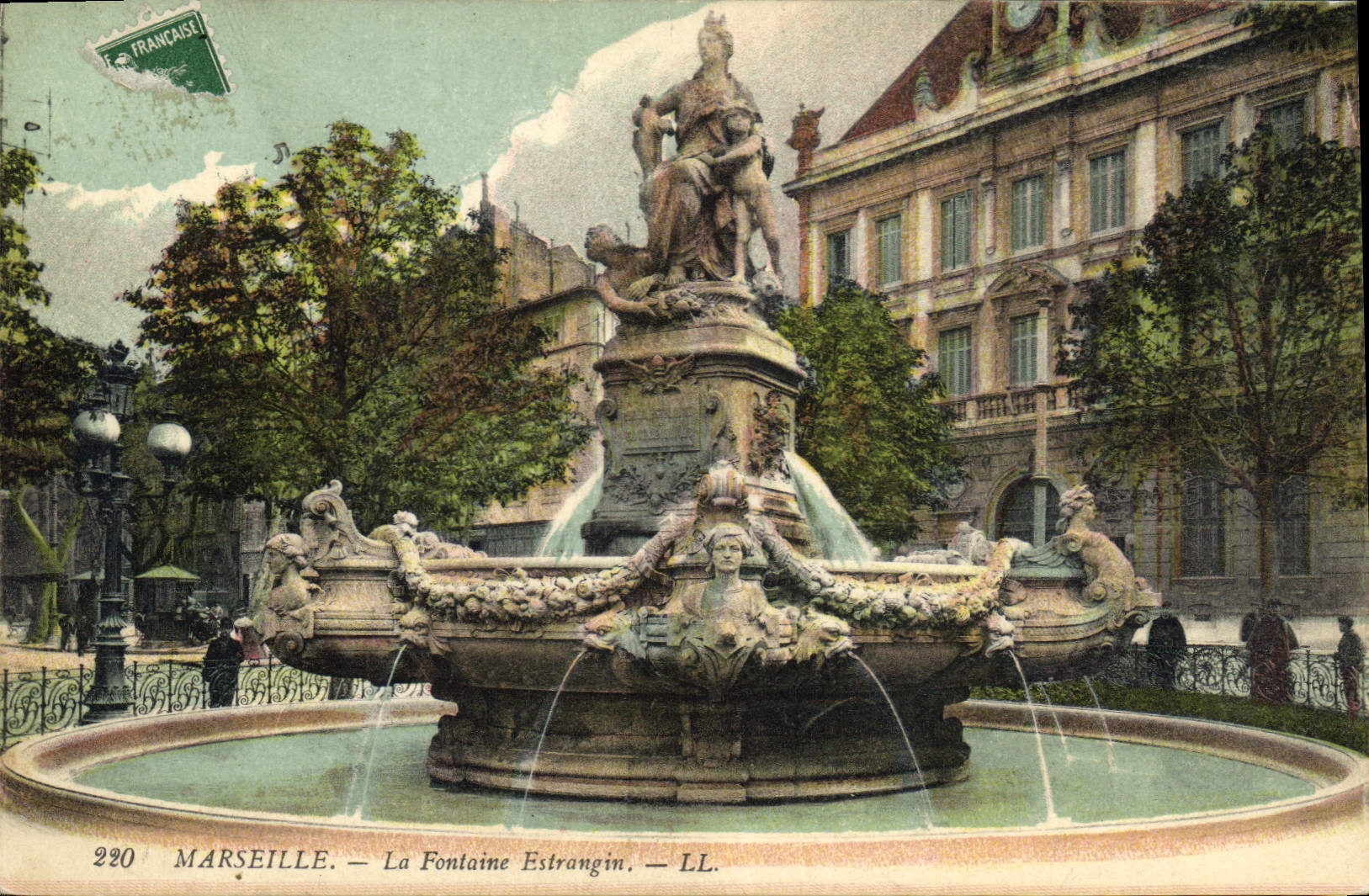 CPA Marseille La Fontaine Estrangin 