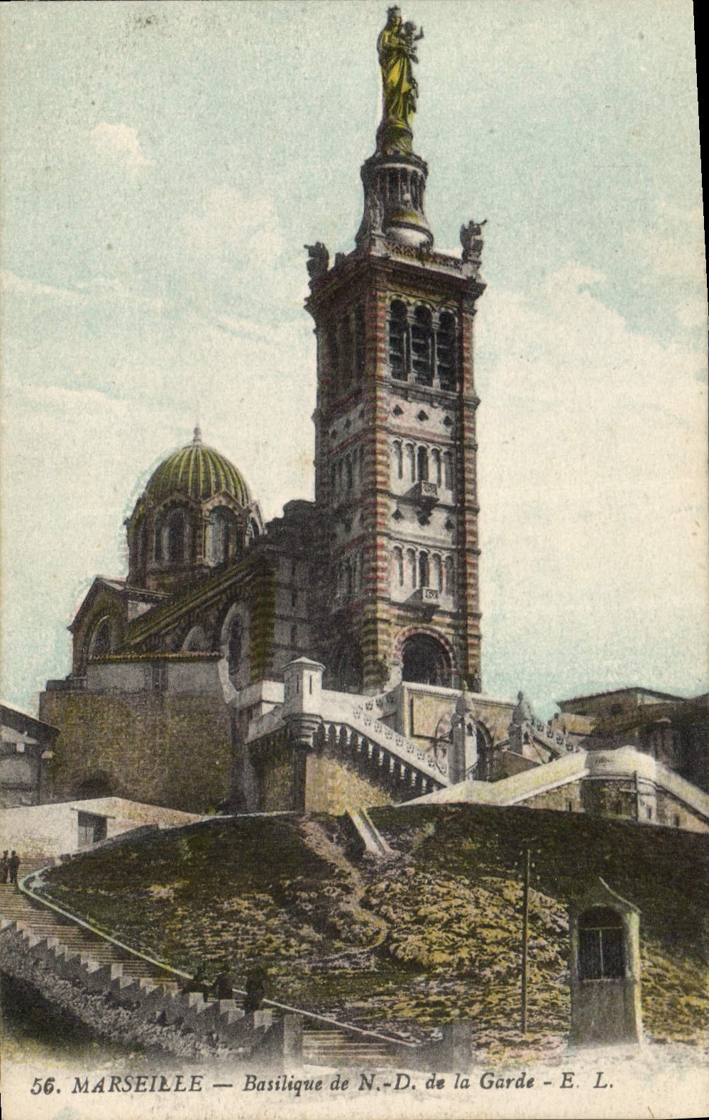 CPA Marseille Basilique de Notre Dame de la Garde 