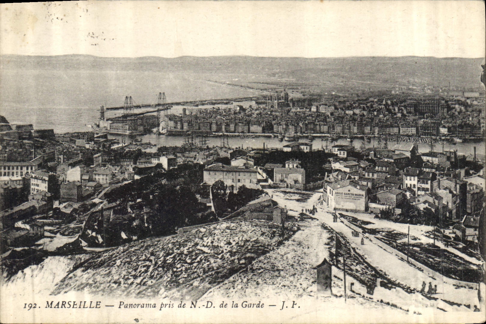 CPA Marseille Panorama pris de Notre Dame de la Garde 