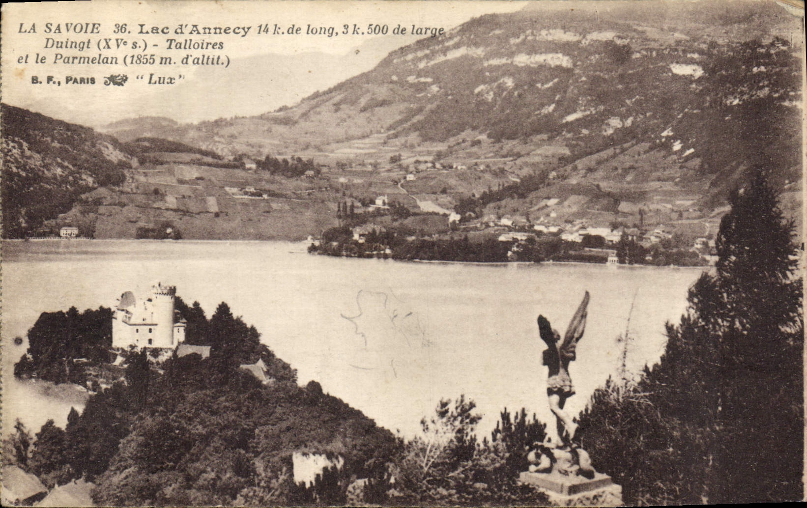 CPA La Savoie Lac d'Annecy Duingt Talloires et le Parmelan Paris Lux