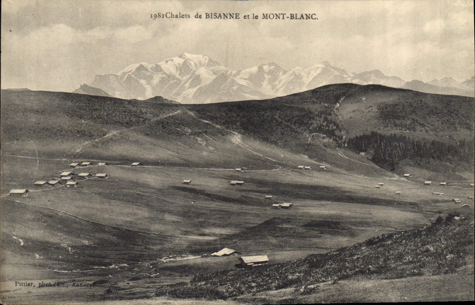 CPA Chalets de Bisanne et le Mont Blanc 
