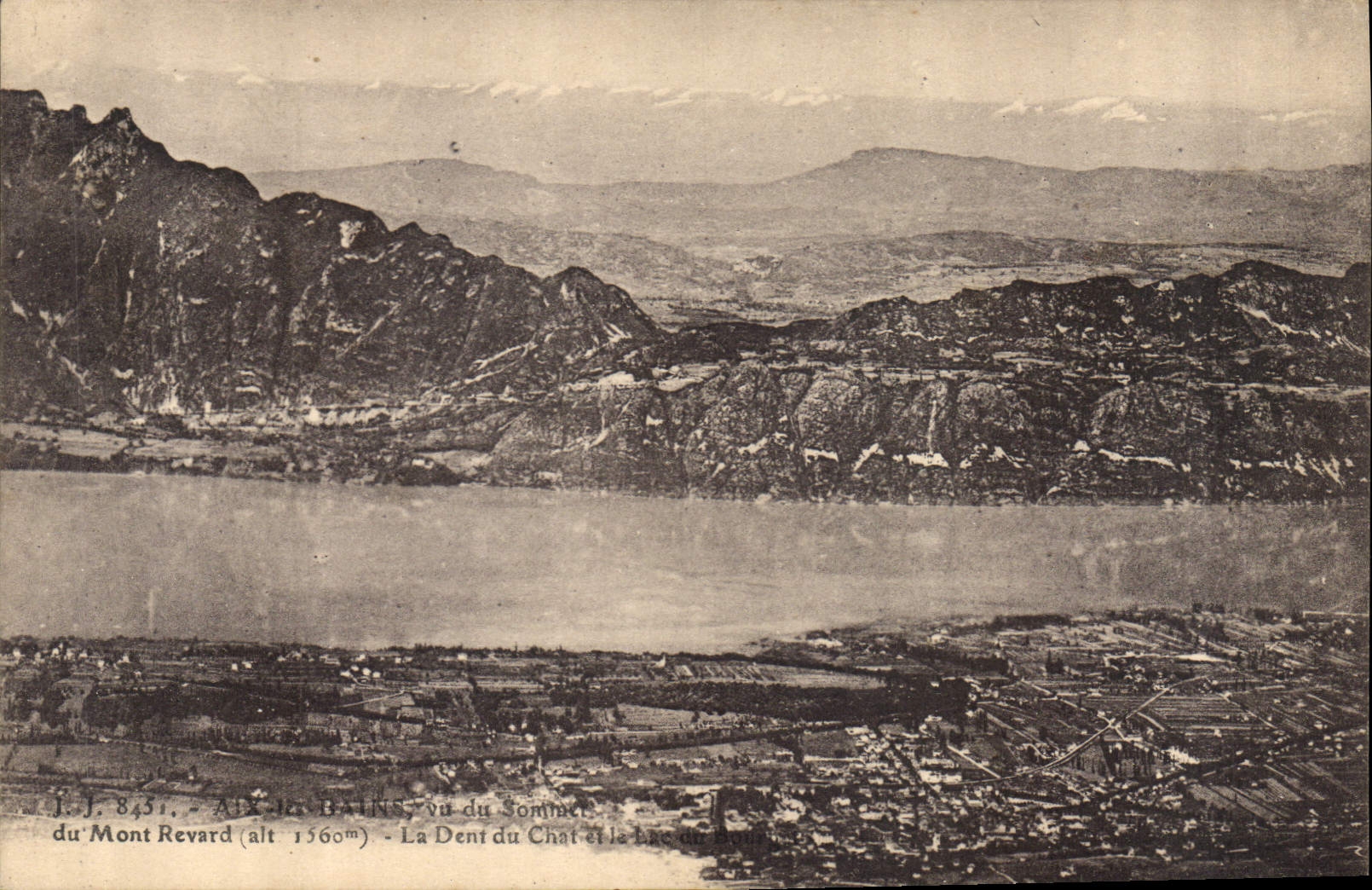 CPA Aix les Bains Vu du Sommet du Mont Revard La Dent du Chalet