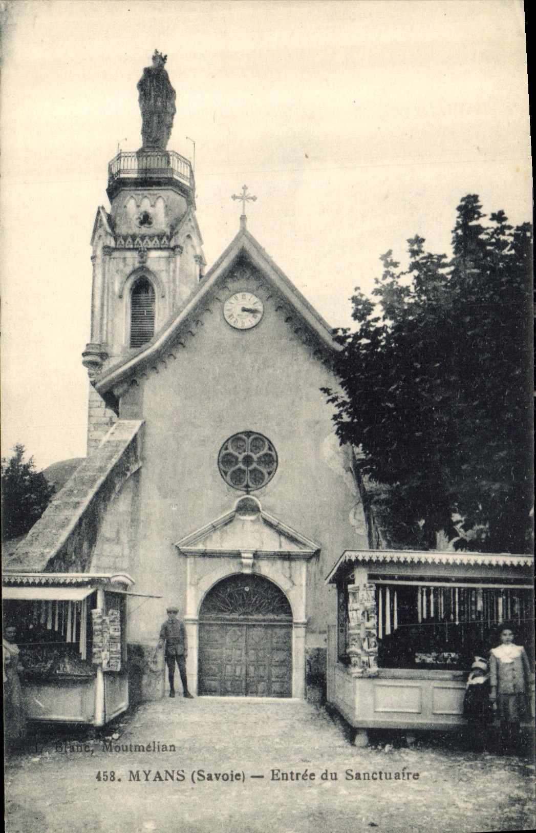 CPA Myans Savoie Entree du Sanctuaire 