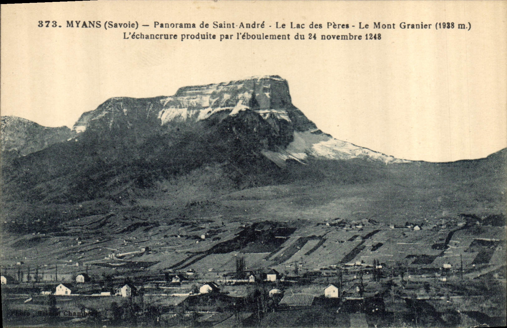 CPA Myans Savoie Panorama de Saint Andre Le Lac des Peres Le Mont Granier 