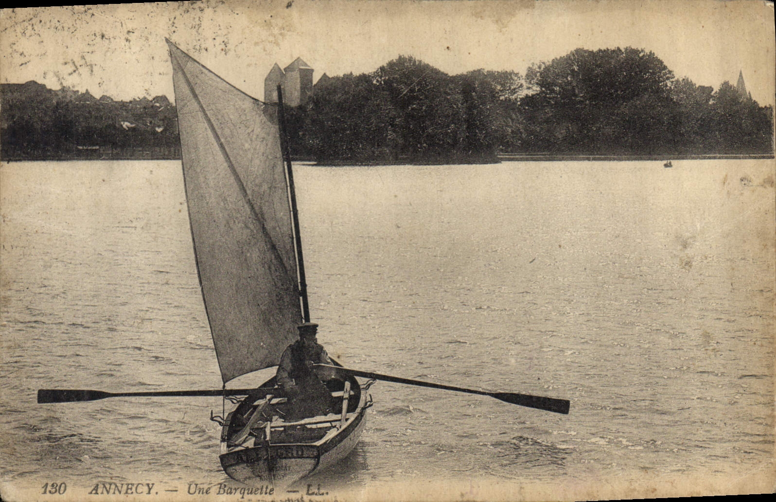 CPA Annecy Une Barquette