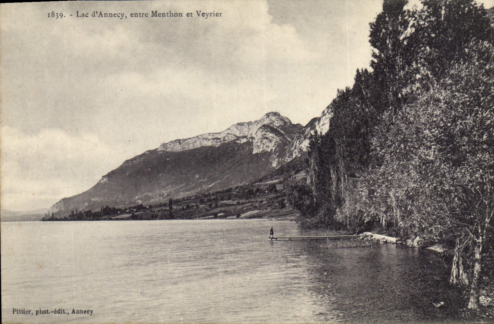 CPA Lac d'Annecy entre Menthon et Veyrier 