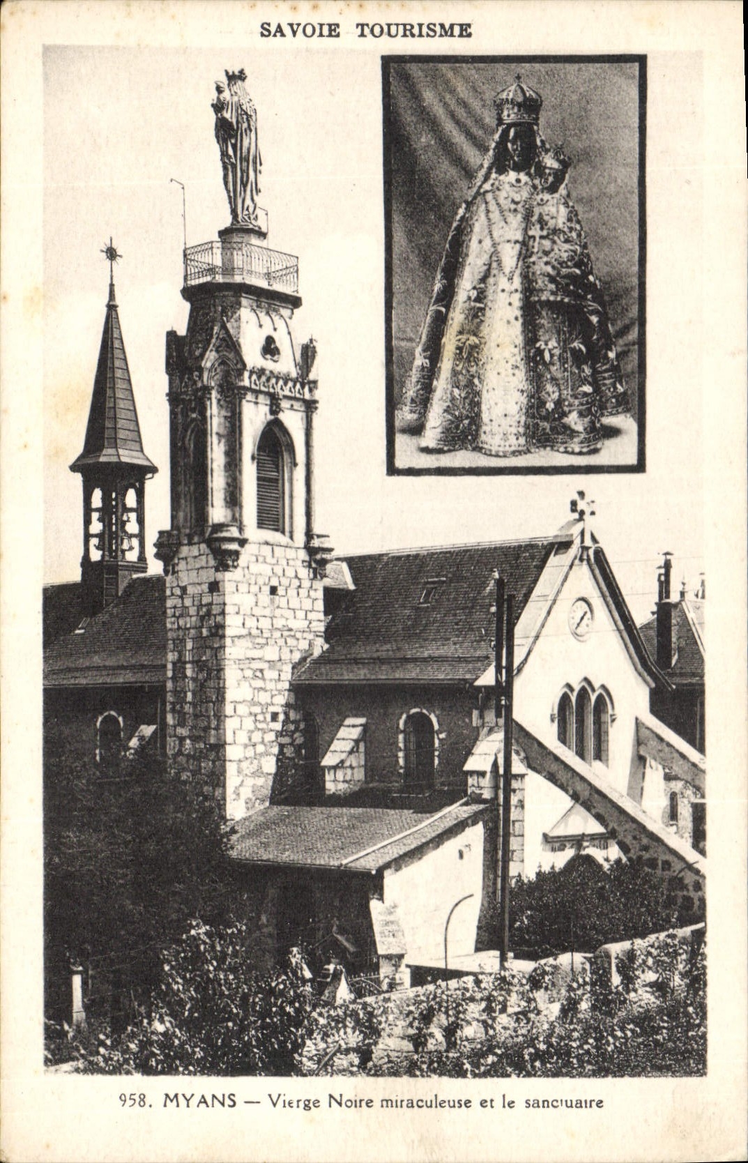 CPA Savoie Tourisme Myans Vierge Notre Miraculeuse et le Sactuaire