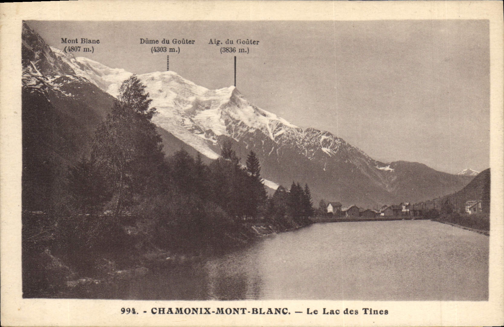 CPA Chamonix Mont Blanc Le Lac des Tines 