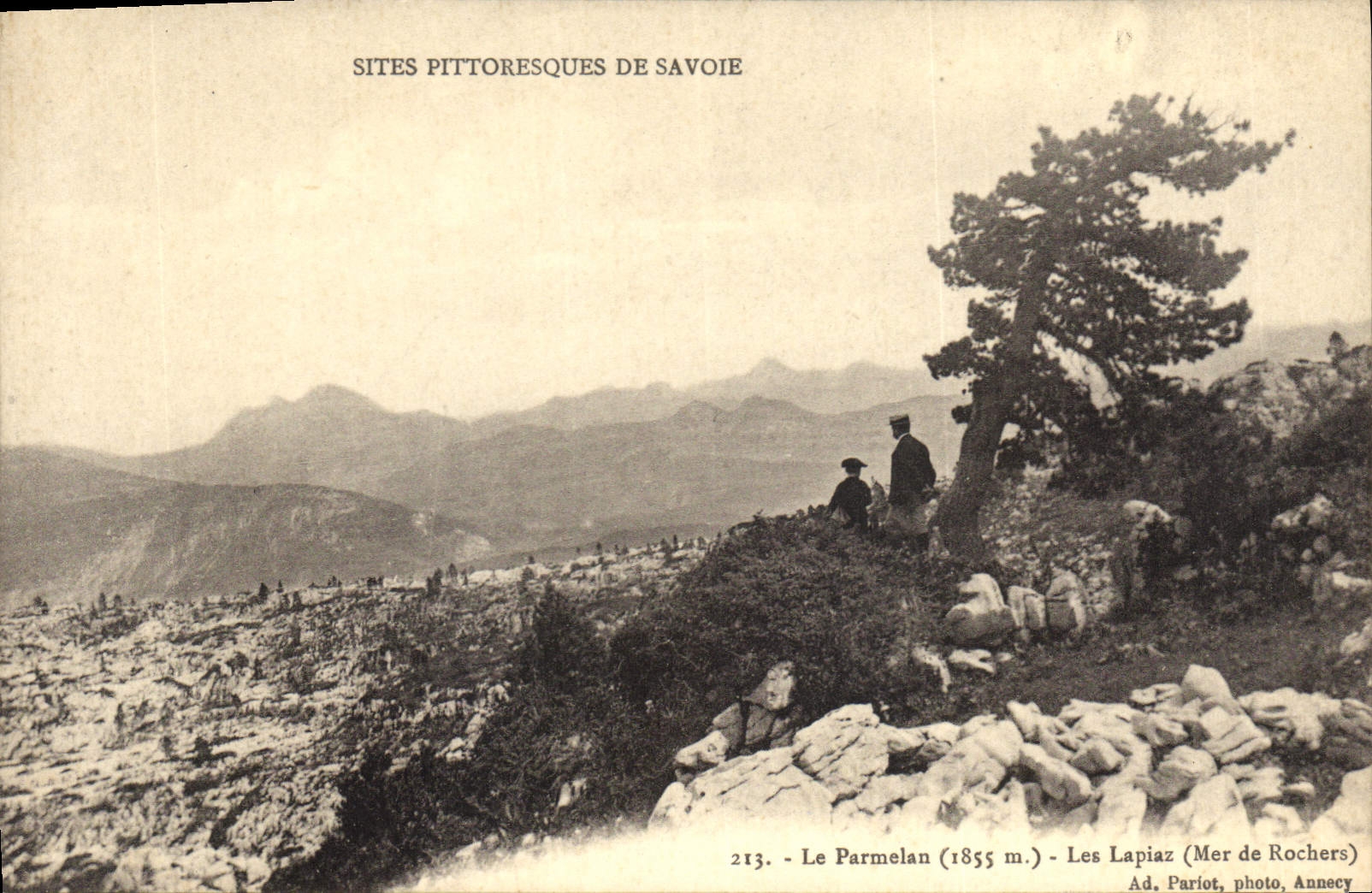 CPA Sites Pittoresques de Savoie Le Parmelan Les Lapiaz Mer de Rochers 